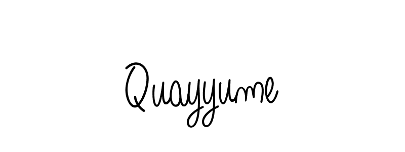 How to make Quayyume signature? Angelique-Rose-font-FFP is a professional autograph style. Create handwritten signature for Quayyume name. Quayyume signature style 5 images and pictures png