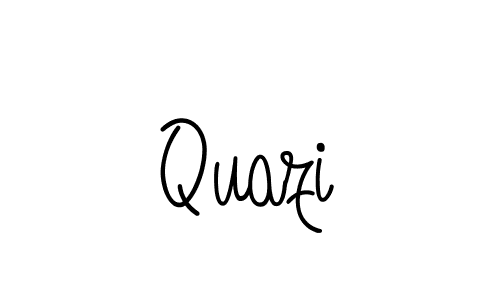 How to make Quazi signature? Angelique-Rose-font-FFP is a professional autograph style. Create handwritten signature for Quazi name. Quazi signature style 5 images and pictures png