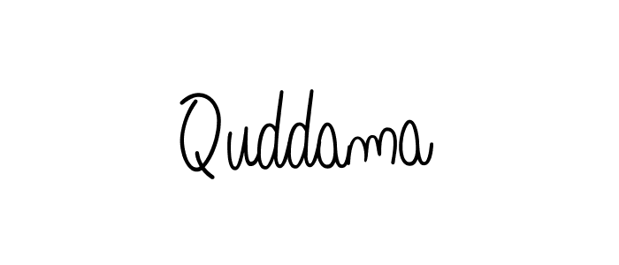 You should practise on your own different ways (Angelique-Rose-font-FFP) to write your name (Quddama) in signature. don't let someone else do it for you. Quddama signature style 5 images and pictures png