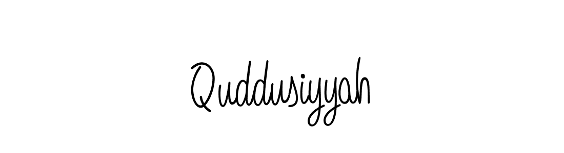 The best way (Angelique-Rose-font-FFP) to make a short signature is to pick only two or three words in your name. The name Quddusiyyah include a total of six letters. For converting this name. Quddusiyyah signature style 5 images and pictures png
