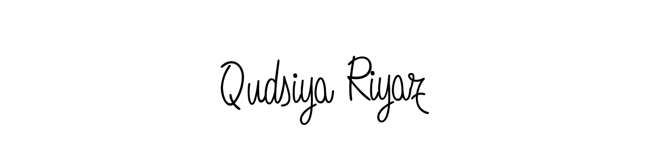 The best way (Angelique-Rose-font-FFP) to make a short signature is to pick only two or three words in your name. The name Qudsiya Riyaz include a total of six letters. For converting this name. Qudsiya Riyaz signature style 5 images and pictures png