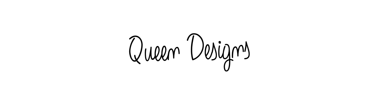 if you are searching for the best signature style for your name Queen Designs. so please give up your signature search. here we have designed multiple signature styles  using Angelique-Rose-font-FFP. Queen Designs signature style 5 images and pictures png