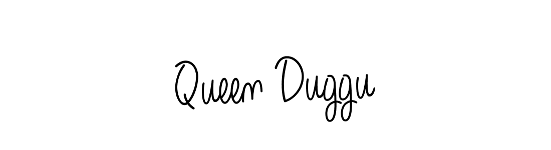 Make a beautiful signature design for name Queen Duggu. With this signature (Angelique-Rose-font-FFP) style, you can create a handwritten signature for free. Queen Duggu signature style 5 images and pictures png