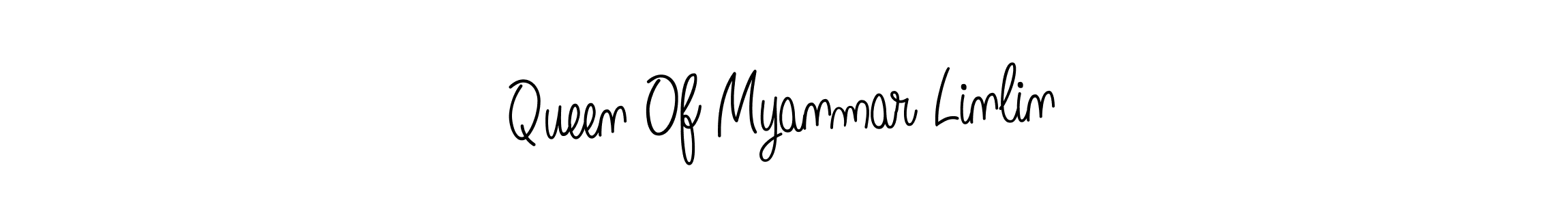 The best way (Angelique-Rose-font-FFP) to make a short signature is to pick only two or three words in your name. The name Queen Of Myanmar Linlin include a total of six letters. For converting this name. Queen Of Myanmar Linlin signature style 5 images and pictures png