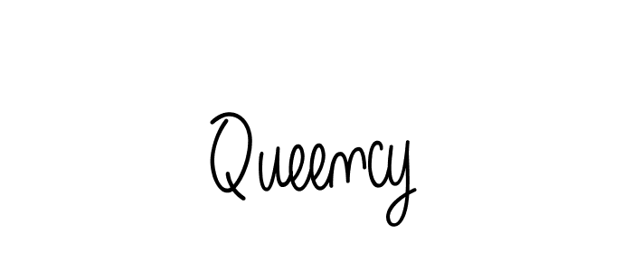 Make a beautiful signature design for name Queency. With this signature (Angelique-Rose-font-FFP) style, you can create a handwritten signature for free. Queency signature style 5 images and pictures png