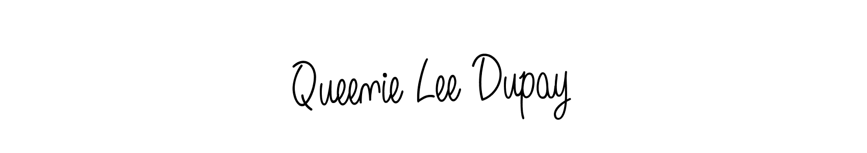 Queenie Lee Dupay stylish signature style. Best Handwritten Sign (Angelique-Rose-font-FFP) for my name. Handwritten Signature Collection Ideas for my name Queenie Lee Dupay. Queenie Lee Dupay signature style 5 images and pictures png