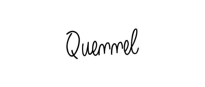 Quennel stylish signature style. Best Handwritten Sign (Angelique-Rose-font-FFP) for my name. Handwritten Signature Collection Ideas for my name Quennel. Quennel signature style 5 images and pictures png