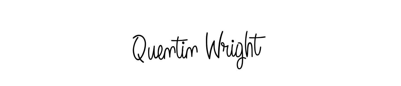 Quentin Wright stylish signature style. Best Handwritten Sign (Angelique-Rose-font-FFP) for my name. Handwritten Signature Collection Ideas for my name Quentin Wright. Quentin Wright signature style 5 images and pictures png