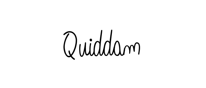 How to make Quiddam name signature. Use Angelique-Rose-font-FFP style for creating short signs online. This is the latest handwritten sign. Quiddam signature style 5 images and pictures png