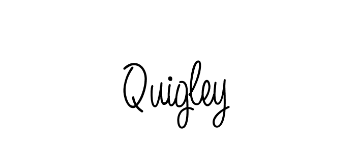 Design your own signature with our free online signature maker. With this signature software, you can create a handwritten (Angelique-Rose-font-FFP) signature for name Quigley. Quigley signature style 5 images and pictures png