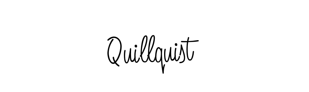 How to make Quillquist name signature. Use Angelique-Rose-font-FFP style for creating short signs online. This is the latest handwritten sign. Quillquist signature style 5 images and pictures png
