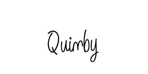Also we have Quinby name is the best signature style. Create professional handwritten signature collection using Angelique-Rose-font-FFP autograph style. Quinby signature style 5 images and pictures png