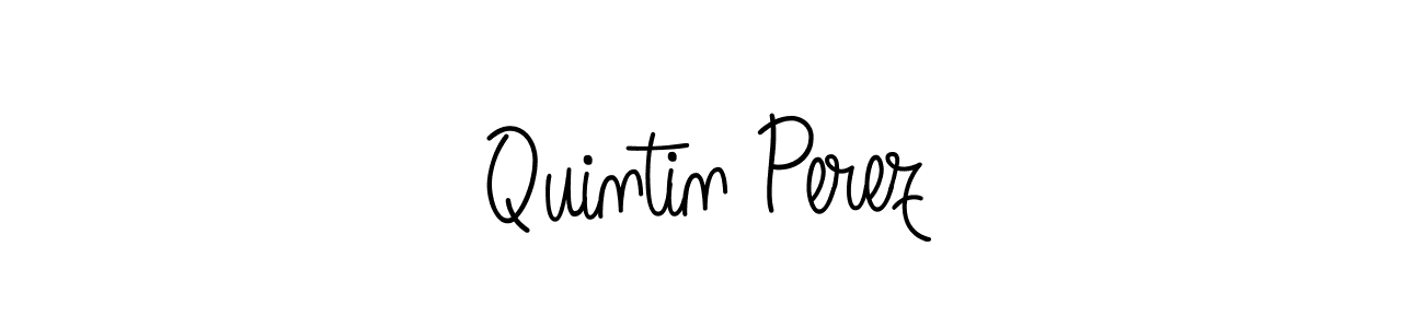 The best way (Angelique-Rose-font-FFP) to make a short signature is to pick only two or three words in your name. The name Quintin Perez include a total of six letters. For converting this name. Quintin Perez signature style 5 images and pictures png