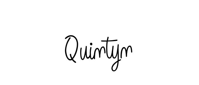 How to make Quintyn name signature. Use Angelique-Rose-font-FFP style for creating short signs online. This is the latest handwritten sign. Quintyn signature style 5 images and pictures png