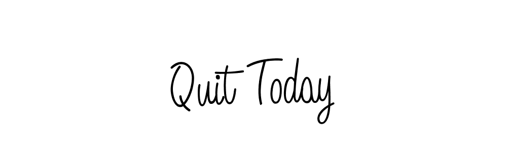 The best way (Angelique-Rose-font-FFP) to make a short signature is to pick only two or three words in your name. The name Quit Today include a total of six letters. For converting this name. Quit Today signature style 5 images and pictures png