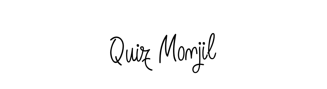 How to make Quiz Monjil signature? Angelique-Rose-font-FFP is a professional autograph style. Create handwritten signature for Quiz Monjil name. Quiz Monjil signature style 5 images and pictures png