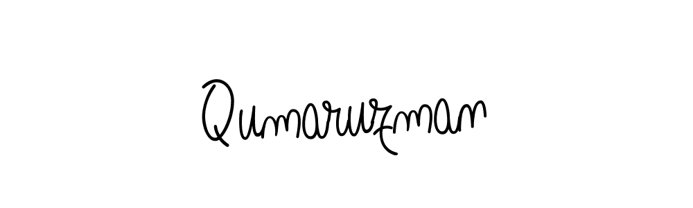 How to make Qumaruzman signature? Angelique-Rose-font-FFP is a professional autograph style. Create handwritten signature for Qumaruzman name. Qumaruzman signature style 5 images and pictures png