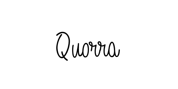 Create a beautiful signature design for name Quorra. With this signature (Angelique-Rose-font-FFP) fonts, you can make a handwritten signature for free. Quorra signature style 5 images and pictures png