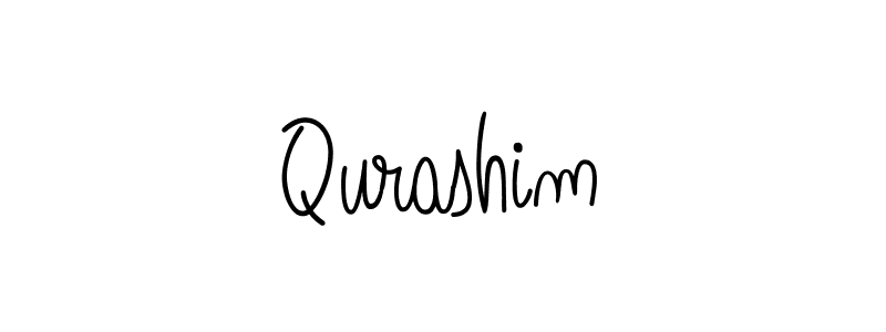 How to make Qurashim name signature. Use Angelique-Rose-font-FFP style for creating short signs online. This is the latest handwritten sign. Qurashim signature style 5 images and pictures png