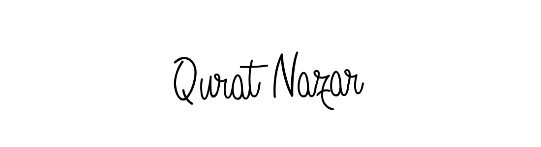 Make a beautiful signature design for name Qurat Nazar. With this signature (Angelique-Rose-font-FFP) style, you can create a handwritten signature for free. Qurat Nazar signature style 5 images and pictures png