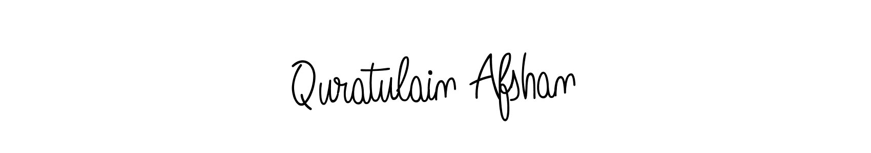 Design your own signature with our free online signature maker. With this signature software, you can create a handwritten (Angelique-Rose-font-FFP) signature for name Quratulain Afshan. Quratulain Afshan signature style 5 images and pictures png