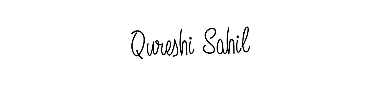 Similarly Angelique-Rose-font-FFP is the best handwritten signature design. Signature creator online .You can use it as an online autograph creator for name Qureshi Sahil. Qureshi Sahil signature style 5 images and pictures png