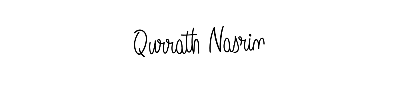 Also we have Qurrath Nasrin name is the best signature style. Create professional handwritten signature collection using Angelique-Rose-font-FFP autograph style. Qurrath Nasrin signature style 5 images and pictures png