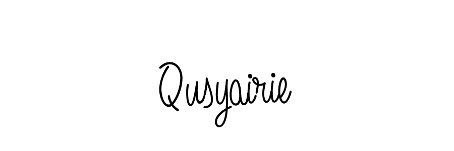 Also we have Qusyairie name is the best signature style. Create professional handwritten signature collection using Angelique-Rose-font-FFP autograph style. Qusyairie signature style 5 images and pictures png