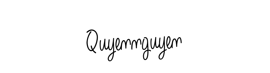 How to make Quyennguyen signature? Angelique-Rose-font-FFP is a professional autograph style. Create handwritten signature for Quyennguyen name. Quyennguyen signature style 5 images and pictures png