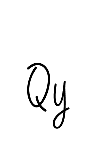 Qy stylish signature style. Best Handwritten Sign (Angelique-Rose-font-FFP) for my name. Handwritten Signature Collection Ideas for my name Qy. Qy signature style 5 images and pictures png