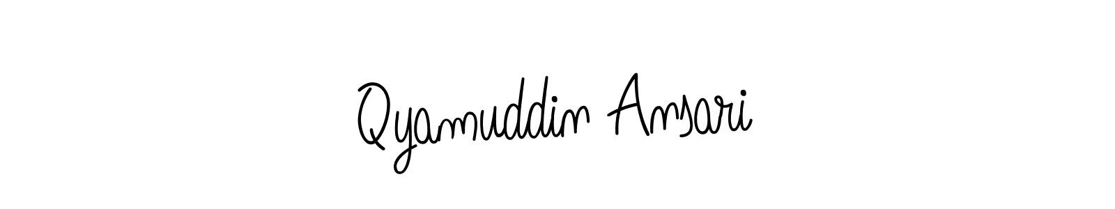 This is the best signature style for the Qyamuddin Ansari name. Also you like these signature font (Angelique-Rose-font-FFP). Mix name signature. Qyamuddin Ansari signature style 5 images and pictures png