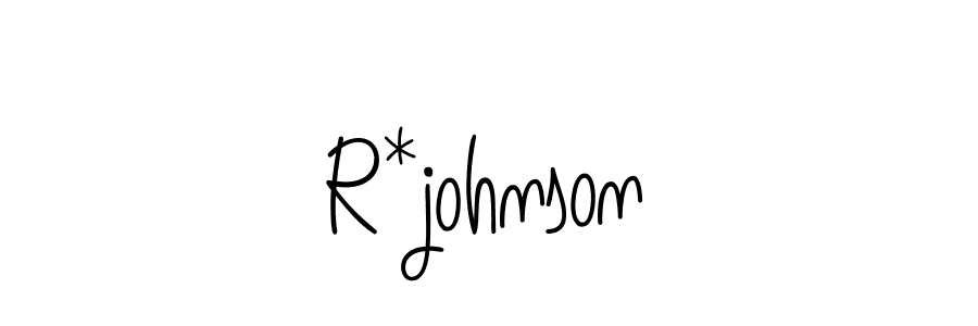 How to Draw R*johnson signature style? Angelique-Rose-font-FFP is a latest design signature styles for name R*johnson. R*johnson signature style 5 images and pictures png