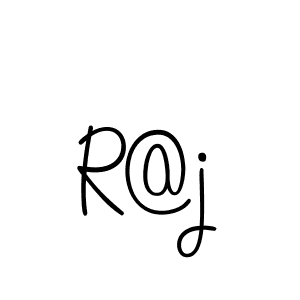 The best way (Angelique-Rose-font-FFP) to make a short signature is to pick only two or three words in your name. The name R@j include a total of six letters. For converting this name. R@j signature style 5 images and pictures png