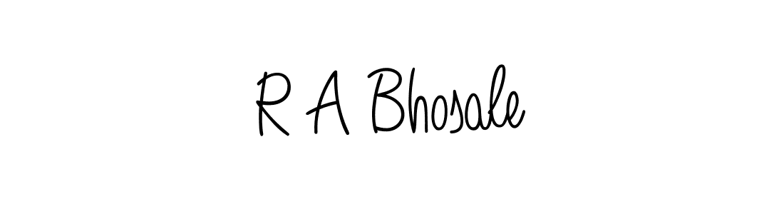 Also we have R A Bhosale name is the best signature style. Create professional handwritten signature collection using Angelique-Rose-font-FFP autograph style. R A Bhosale signature style 5 images and pictures png