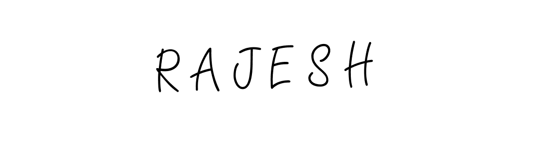 How to make R A J E S H name signature. Use Angelique-Rose-font-FFP style for creating short signs online. This is the latest handwritten sign. R A J E S H signature style 5 images and pictures png