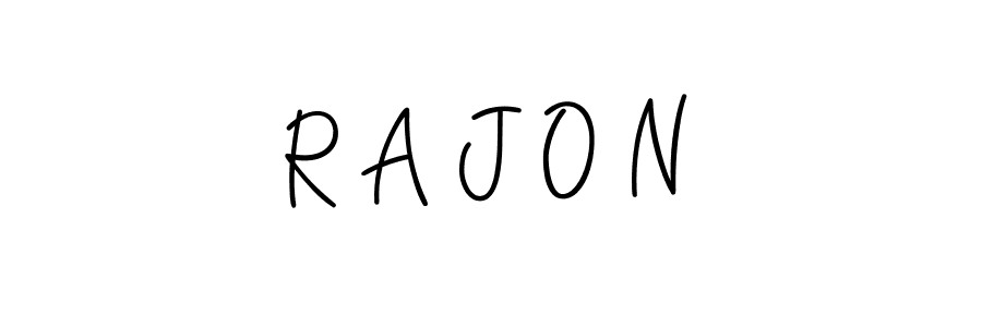 Create a beautiful signature design for name R A J O N. With this signature (Angelique-Rose-font-FFP) fonts, you can make a handwritten signature for free. R A J O N signature style 5 images and pictures png