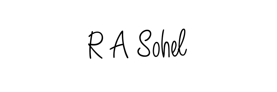 You should practise on your own different ways (Angelique-Rose-font-FFP) to write your name (R A Sohel) in signature. don't let someone else do it for you. R A Sohel signature style 5 images and pictures png