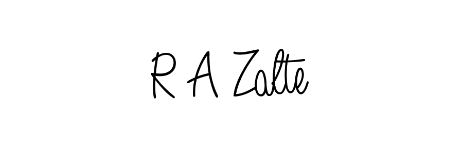 Once you've used our free online signature maker to create your best signature Angelique-Rose-font-FFP style, it's time to enjoy all of the benefits that R A Zalte name signing documents. R A Zalte signature style 5 images and pictures png