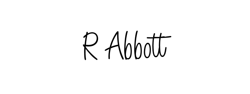 Make a beautiful signature design for name R Abbott. With this signature (Angelique-Rose-font-FFP) style, you can create a handwritten signature for free. R Abbott signature style 5 images and pictures png