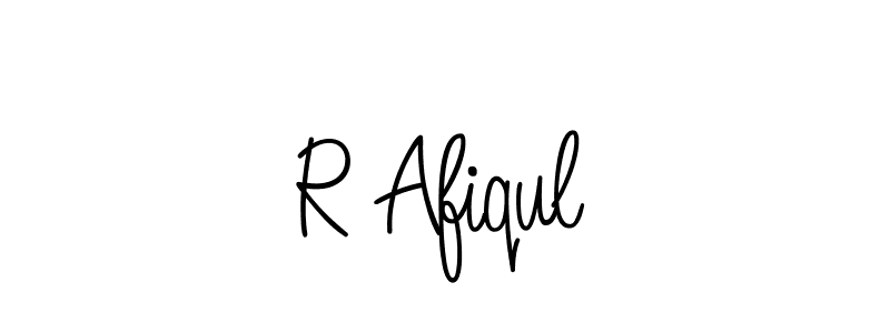 How to make R Afiqul name signature. Use Angelique-Rose-font-FFP style for creating short signs online. This is the latest handwritten sign. R Afiqul signature style 5 images and pictures png