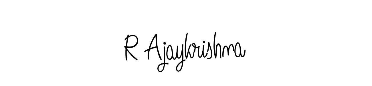 This is the best signature style for the R Ajaykrishna name. Also you like these signature font (Angelique-Rose-font-FFP). Mix name signature. R Ajaykrishna signature style 5 images and pictures png