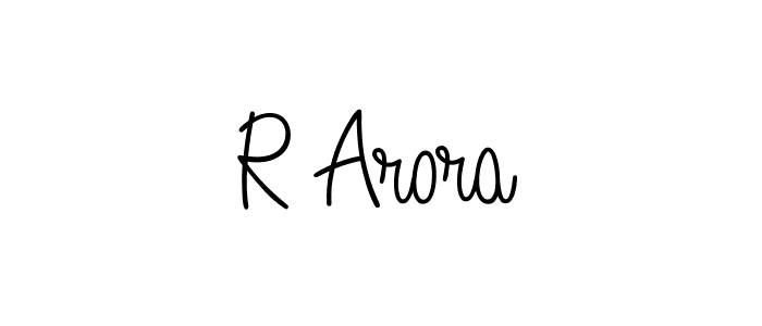 Also we have R Arora name is the best signature style. Create professional handwritten signature collection using Angelique-Rose-font-FFP autograph style. R Arora signature style 5 images and pictures png