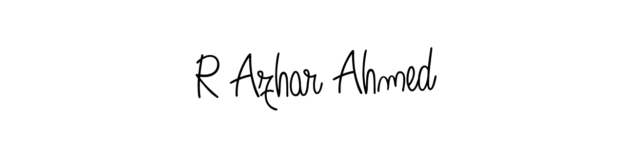 Also You can easily find your signature by using the search form. We will create R Azhar Ahmed name handwritten signature images for you free of cost using Angelique-Rose-font-FFP sign style. R Azhar Ahmed signature style 5 images and pictures png