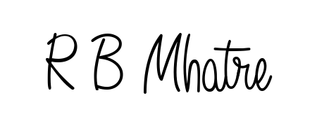 Personalize your online presence with R B Mhatre signature rendered in elegant Angelique-Rose-font-FFP font. Great for website footers and blogs. R B Mhatre signature style 5 images and pictures png
