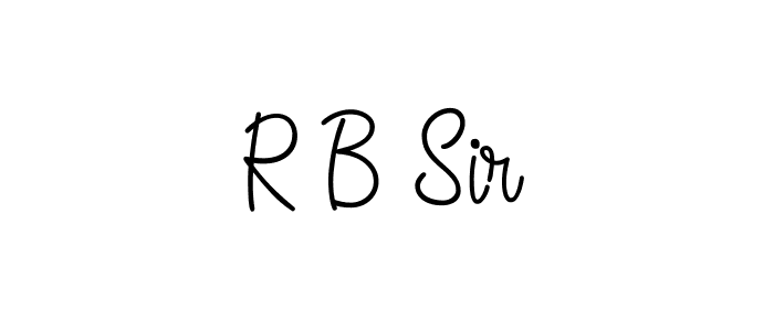 How to Draw R B Sir signature style? Angelique-Rose-font-FFP is a latest design signature styles for name R B Sir. R B Sir signature style 5 images and pictures png
