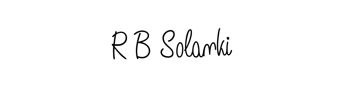 if you are searching for the best signature style for your name R B Solanki. so please give up your signature search. here we have designed multiple signature styles  using Angelique-Rose-font-FFP. R B Solanki signature style 5 images and pictures png
