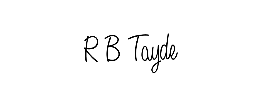 You can use this online signature creator to create a handwritten signature for the name R B Tayde. This is the best online autograph maker. R B Tayde signature style 5 images and pictures png