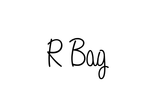 if you are searching for the best signature style for your name R Bag. so please give up your signature search. here we have designed multiple signature styles  using Angelique-Rose-font-FFP. R Bag signature style 5 images and pictures png