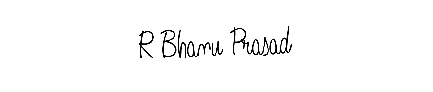 You should practise on your own different ways (Angelique-Rose-font-FFP) to write your name (R Bhanu Prasad) in signature. don't let someone else do it for you. R Bhanu Prasad signature style 5 images and pictures png