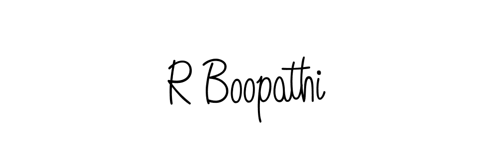 You can use this online signature creator to create a handwritten signature for the name R Boopathi. This is the best online autograph maker. R Boopathi signature style 5 images and pictures png